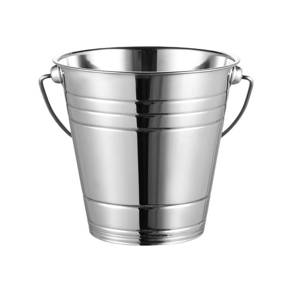 TISHITA Ice Bucket Metal Ice Pail Multiuse Champagne Bucket Snack Bucket for Outdoor Activities BBQ Chilling Juice Restaurant Parties 3000ML