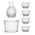 thumbnail image 1 of TISHITA Japanese Sake Glass Set Sake Pot Set Multifunctional Creative Home Use Warmer Hammered Texture Decanter for Buffet Table clear, 1 of 8