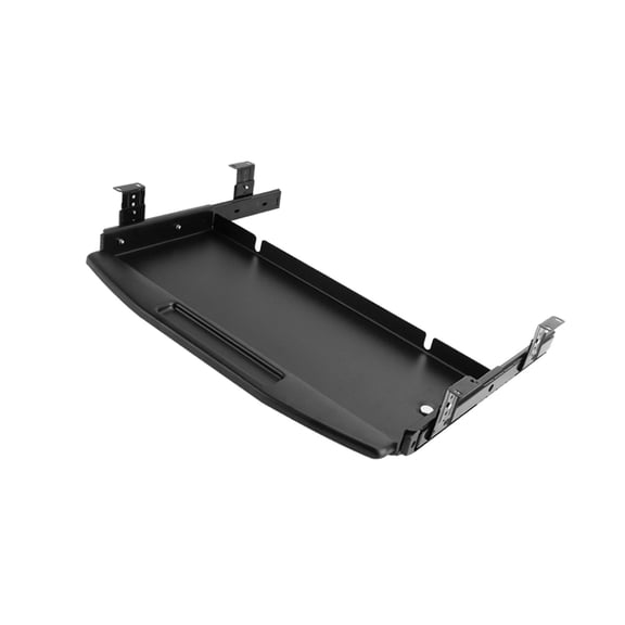 TISHITA Keyboard Tray under Desk Sliding Keyboard Drawer Silent Slide Rail for Typing Computer Drawer Keyboard Shelf for Workstations Black