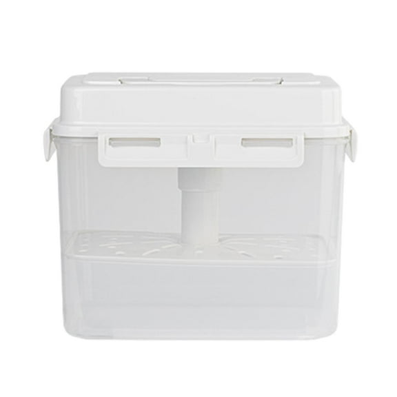 TISHITA Kimchi Container Fresh Keeping Box with Press Plate Rectangle Pickle Jar Food Storage Box for Fridge Office Refrigerator Work 5L Pickle Jar