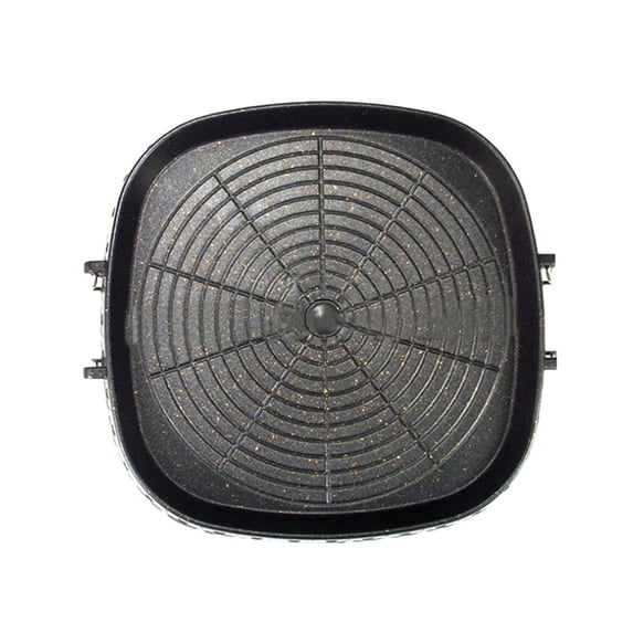 TISHITA Korean Grill Pan Aluminium Baking Tray Easy to Clean Heavy Duty Frying Pan Barbecue Plate for Garden Home Barbecue Travel BBQ Square