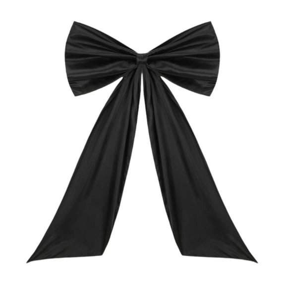 TISHITA Large Bow Decor Backdrop Large Giant Ribbon Tie for Party Christmas Birthday Black
