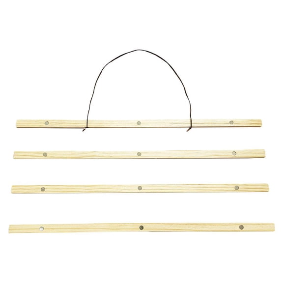 TISHITA Magnetic Poster Hanger, Poster Wood Wooden Magnet Print Posters Dowel Scroll Hanger Hangers Hanging Kit for Walls Map Canvas Artwork - 51cm