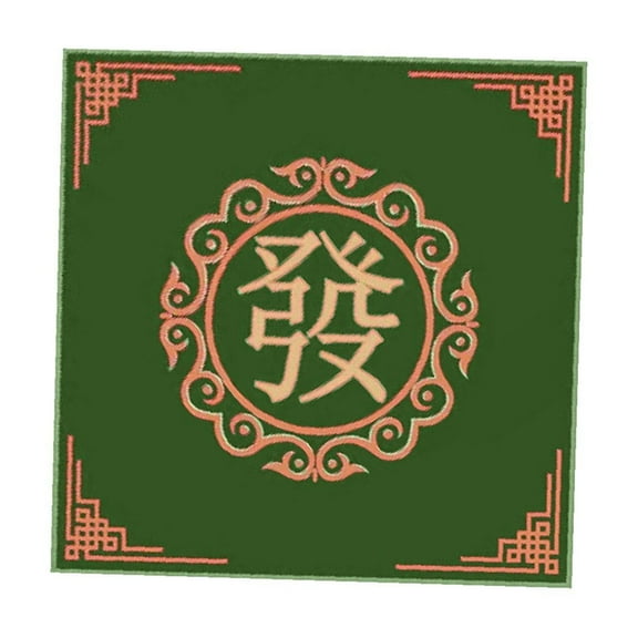 TISHITA Mahjongg Mat Mahjong Game Table Cover Professional Slip Resistant Board Game Mat Mahjong Tablecloth for Home Gathering green A