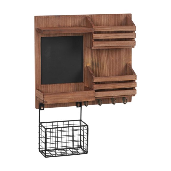 TISHITA Mail Organizer Wall Mounted Rustic Mail Key Holder for Garage Farmhouse Home