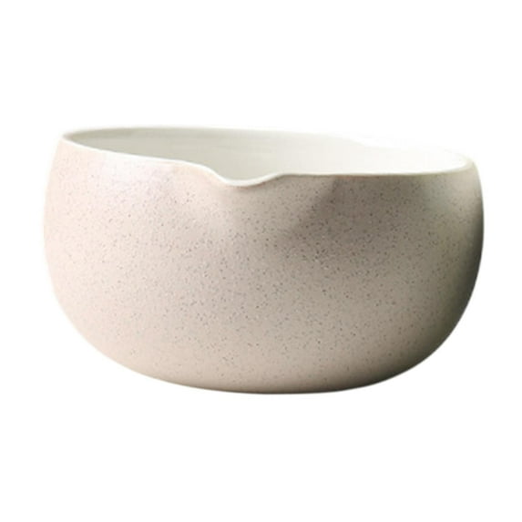 TISHITA Matcha Bowl Ceramic Accessories with Pouring Spout ing Bowl Tea Bowl for Home Office Tea Room Gift for Matcha Lover Gray