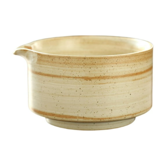 TISHITA Matcha Bowl Handcrafted Matcha Accessories for Whisking Matcha Traditional Porcelain Tea Bowl for Japanese Matcha Preparation Yellow