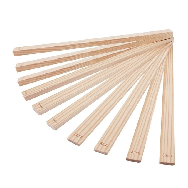 TISHITA Measuring Strips Wooden Rolling Pin Guides Dining Mud Roller Rolling Pin Spacers Sticks