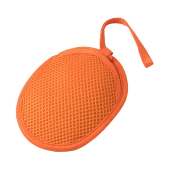 TISHITA Mesh Soap Bag Gentle Lather Pouch Drawstring Soap Saver Shower Sponge Holder for Bathing Facial Cleansing Bathroom Organization Travel 13cmx10cm/5.12i Orange