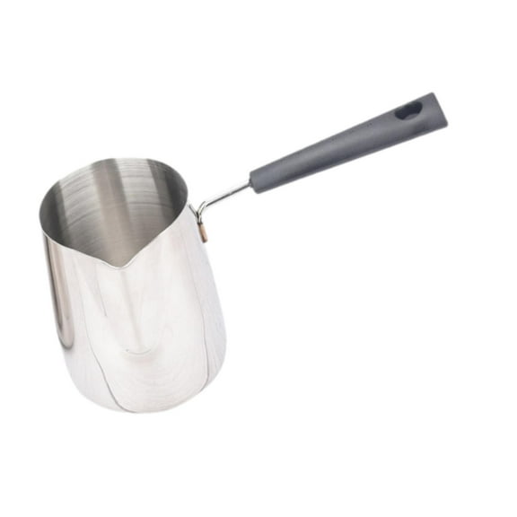 TISHITA Metal Turkish Coffee Pot Long Handle Multipurpose Sturdy Hot Chocolate Maker 950ml