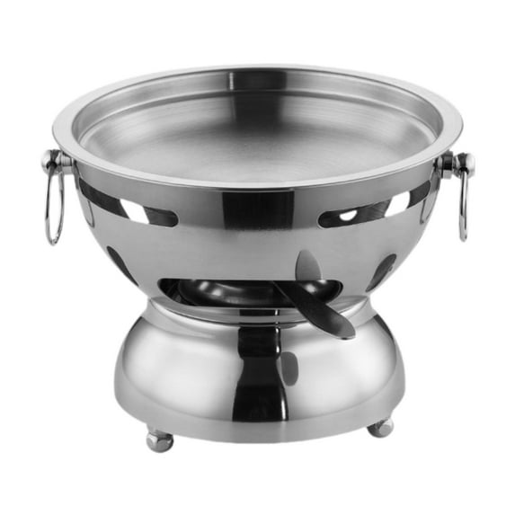 TISHITA Mini Hot Pot Small Hot Pot Milk Tea Hot Pot,Stainless Steel Hot Pot,Traditional Chinese Hot Pot for Kitchen Countertop Hiking S