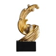 thumbnail image 1 of TISHITA Modern Art Sculpture Table Centerpiece Creative Collection Aesthetic Gift Table Ornament Golden Figurine for Farmhouse Indoor B, 1 of 8