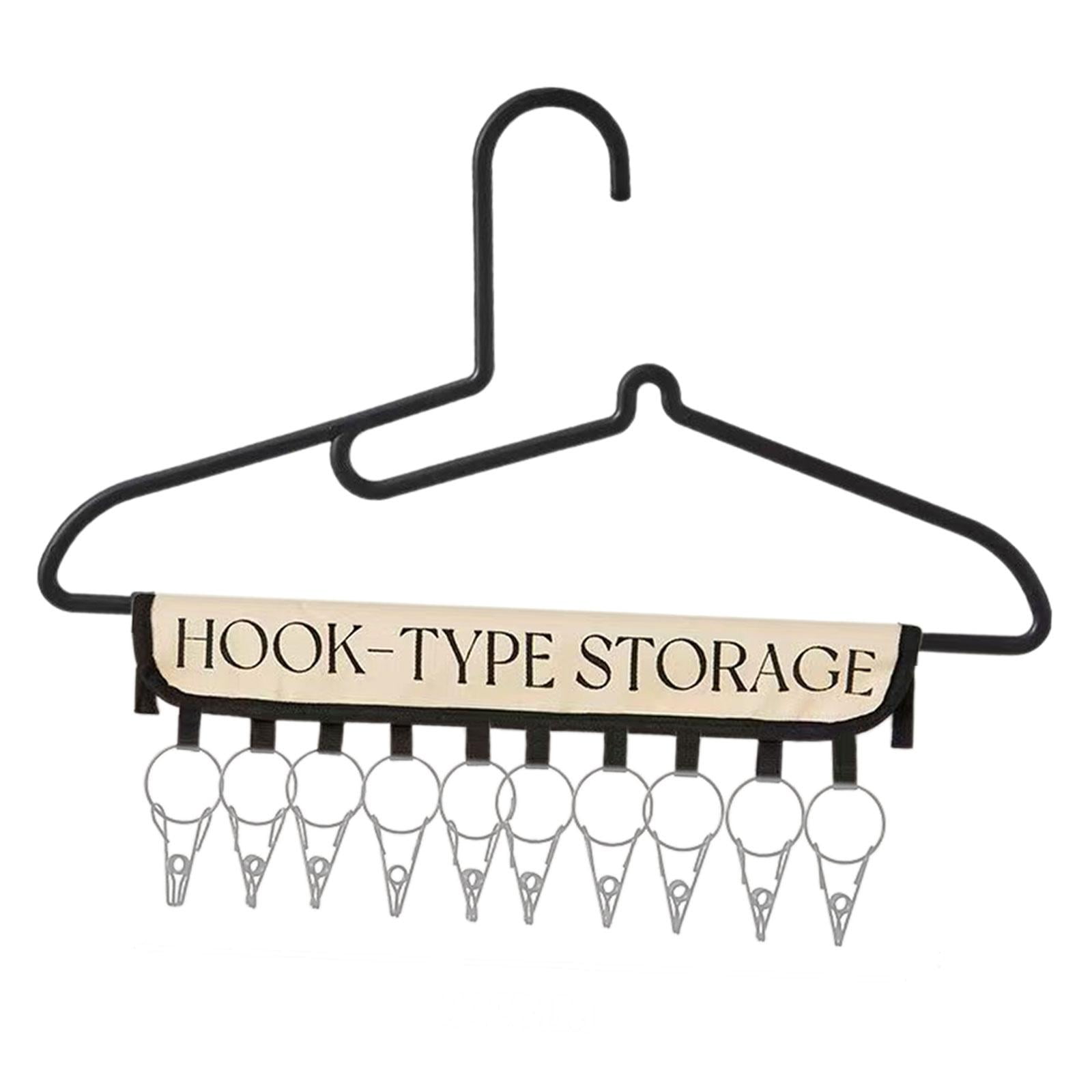 TISHITA Multifunctional Coat Clips Laundry Drying Rack 10 Clips for ...