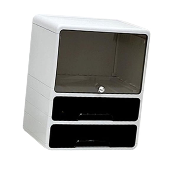 TISHITA Office Organizer Desktop Storage Box Lidded Stylish Large Capacity for Household files Tabletop Stationery Holder Storage Bin