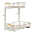 TISHITA Office Storage Rack Bathroom Pull Out Organizer White 1