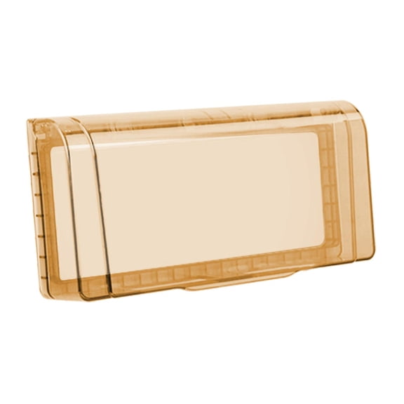 TISHITA Outdoor Receptacle Protector Waterproof Switch Plug Outlet Cover Bathroom Guard Case for Outside Bedroom Hotel Office Kitchen Light Brown