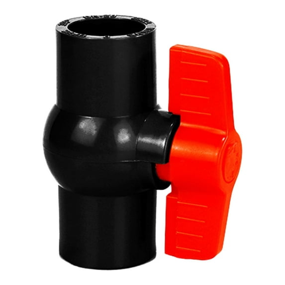 TISHITA PVC Ball Valve Slip Fitting Shut Off Switch Handle T Handle Water Control for Aquarium Plumbing Pipe Swimming Pool Inner Dia 4cm