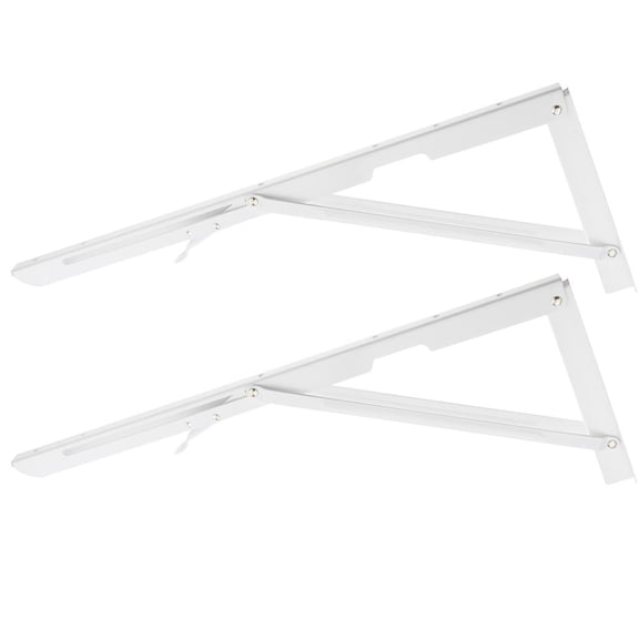 TISHITA Pack of 2 Folding Movable Triangle Shelf Brackets K Type Spring Steel Brackets. 8inch. 10inch. 12inch. 14inch. 16inch. 18inch. 20inch , 20inch