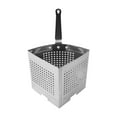thumbnail image 1 of TISHITA Pasta Cooker Strainer Basket Insert Blanching Basket 2x2x7inch Multifunctional Accessory for Stock Pot Perforated Deep Pocket, 1 of 8