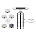 thumbnail image 1 of TISHITA Pasta Maker Noodle Maker Cordless Gadget Stainless Steel Kitchen Portable Household Noodle Press Machine Noodle Maker Machine with 6 Pasta Shapes, 1 of 8