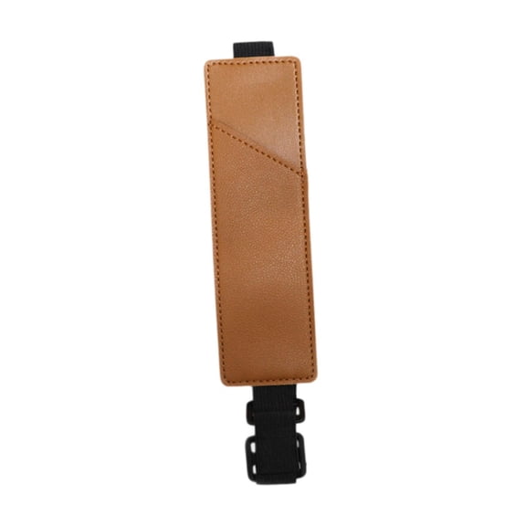 TISHITA Pen Sleeve with Elastic Band, Storage Solution for Office Supplies And Planners , Brown