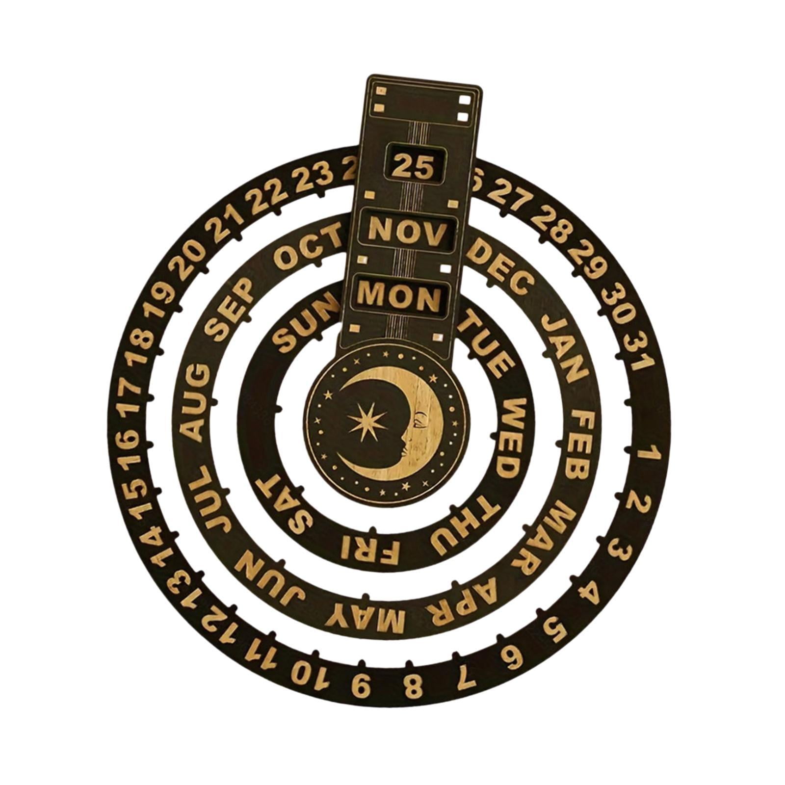 TISHITA Perpetual Calendar Rotating Calendar Gift 
