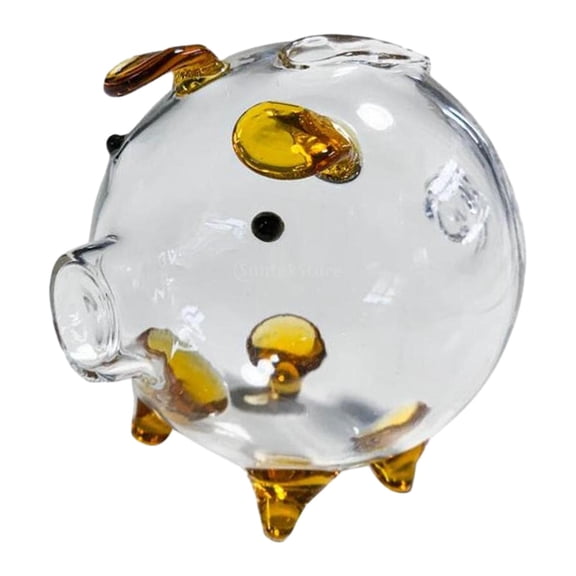 TISHITA Piggy Bank Money Bank Pig Figurine Collectible Animal Cute Tabletop Ornament Money Saving Jar Storage Canister for Girls Boys