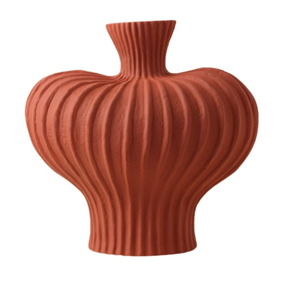 TISHITA Porcelain Flower Vase Floral Arrangement Plant Pot Bouquet Table Centerpiece Flowers Holder Bud Vase for Shelf Entryway Bedroom S Red