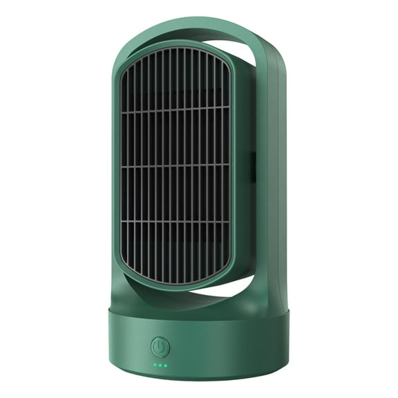 TISHITA Portable Heater Desktop Heater Small Heater PTC Ceramic Heating Household Fan Heater Electric Space Heater for Household Dorm Green