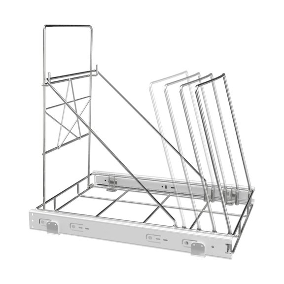 TISHITA Pull Out Trash Can Rack Waste Container Sliding Rail Portable Trash Rack Trash Buckets Garbage Holder for Farmhouse Guestroom