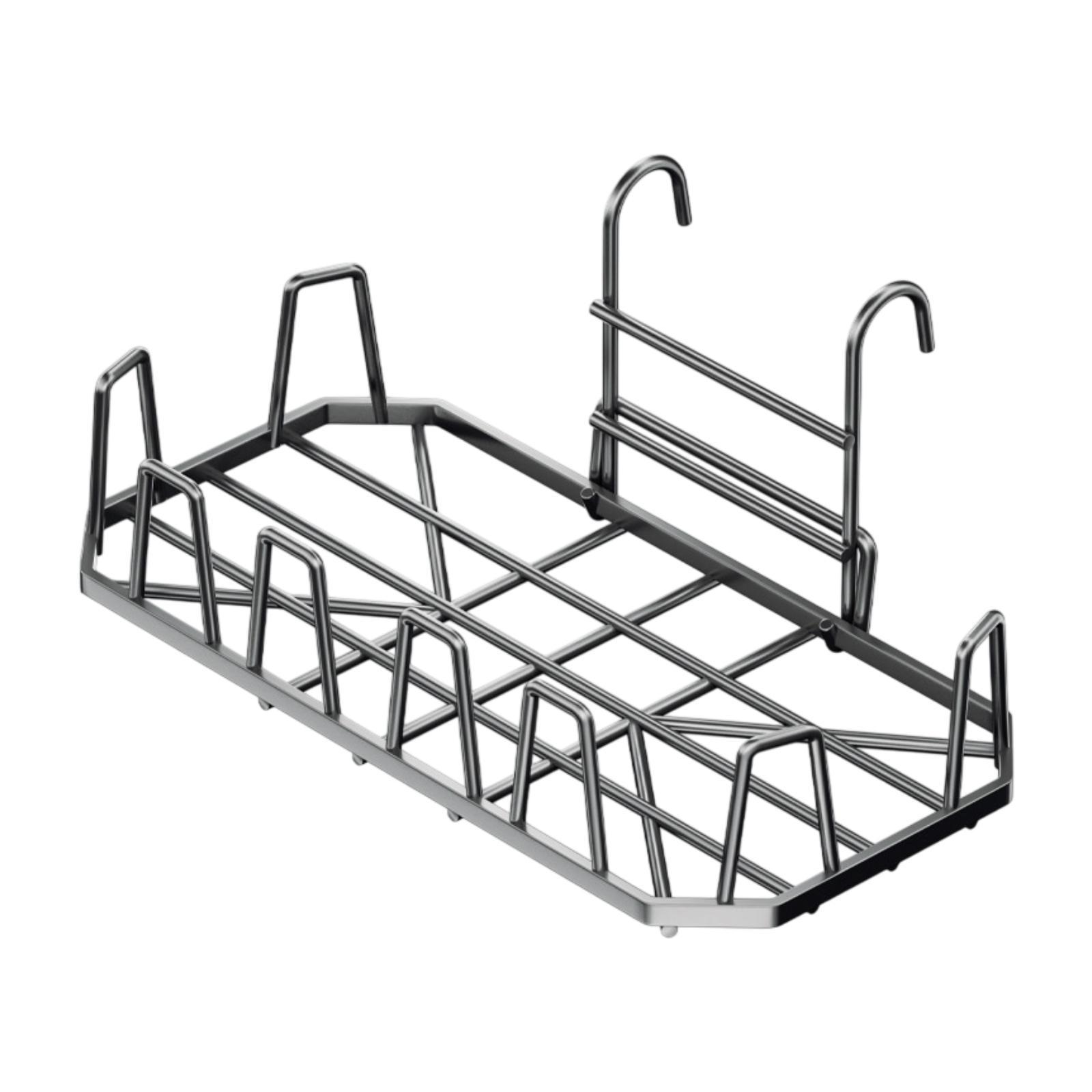 TISHITA Railings Drying Shoe Rack Metal Clothes Drying Rack for Balcony ...