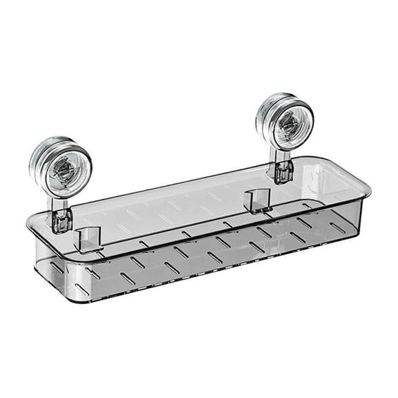 TISHITA Removable Suction Cup Shower Shelf Bathroom Shower Organizer Tidy Basket Simple Detachable Shower Shelf for Shower Rooms Accs Gray