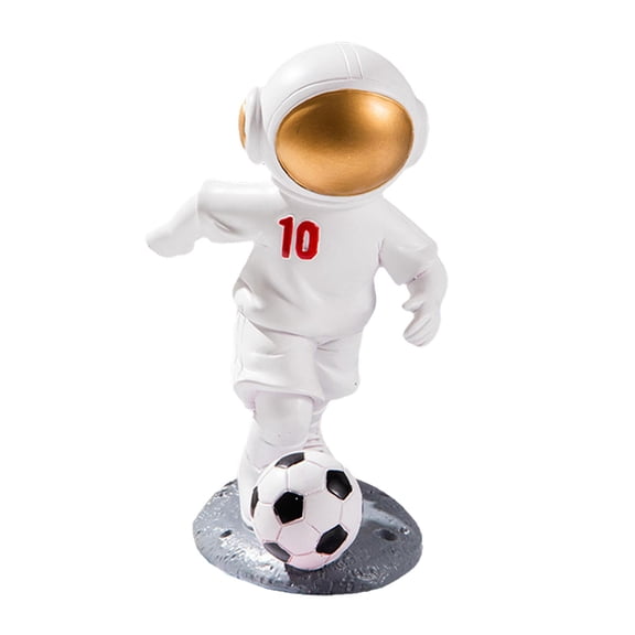 TISHITA Resin Astronaut Statue, Figurine Club Desk Hotel Table Centerpiece Outerspace Sculpture Figure for Bookshelf Bedroom 15x11cm with 10