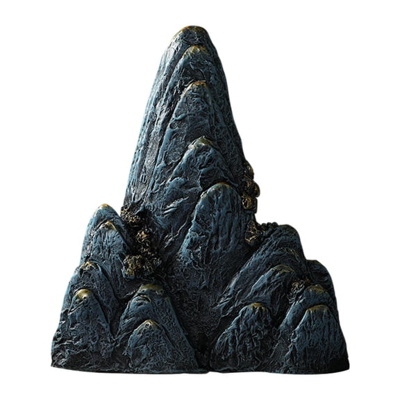 TISHITA Rockery Statue Mountain Figurine Rockery Mountain Desktop Ornament Portable Background Props Mountain Rockery Decor for Patio 29x12.5x31.5cm