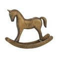 thumbnail image 1 of TISHITA Rocking Horse Statue Wood Sculpture Vintage Design Versatile Decorative Figurine Ornament for Table Centerpiece TV Stand Gift Bronze, 1 of 8