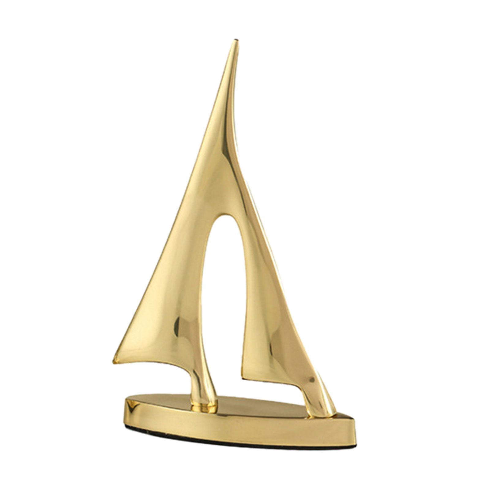 TISHITA Sailing Boat Statue Copper Ornament Art Collectable Decorative Creative Decoration