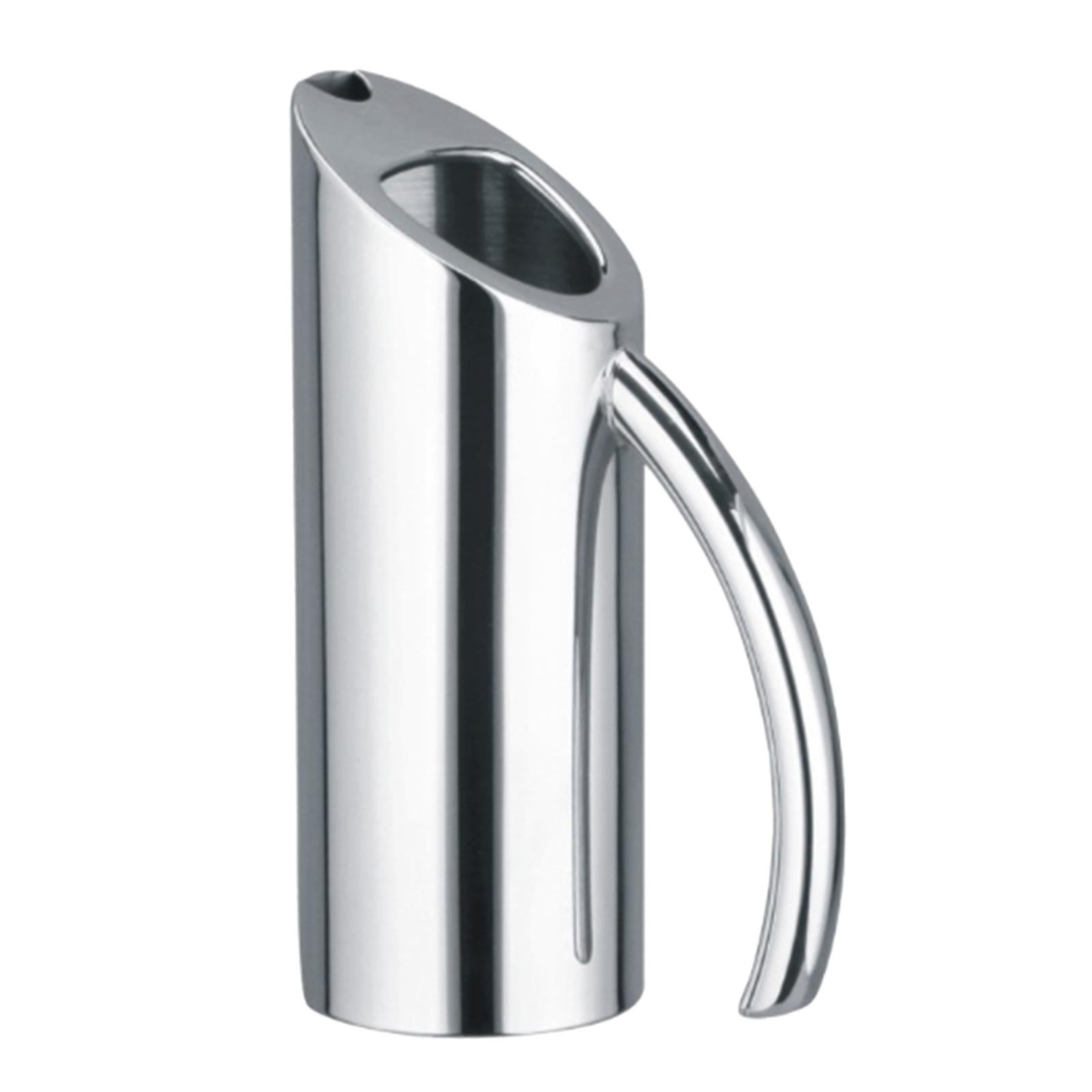 TISHITA Stainless Steel Water Pitcher Jug Beverage Dispenser Multipurpose Cold Drinking Kettle for Hotel Kitchen Bar Household Picnic 1L