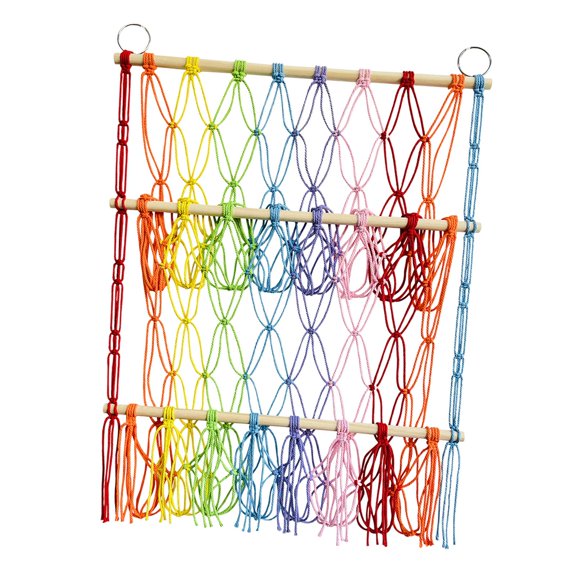 TISHITA Stuffed Animal Hammock, Stuffed Animal Net Decoration Cotton Rope Organization Organizer Holder Hanging Storage Net for Play Layer 70cmx52cm