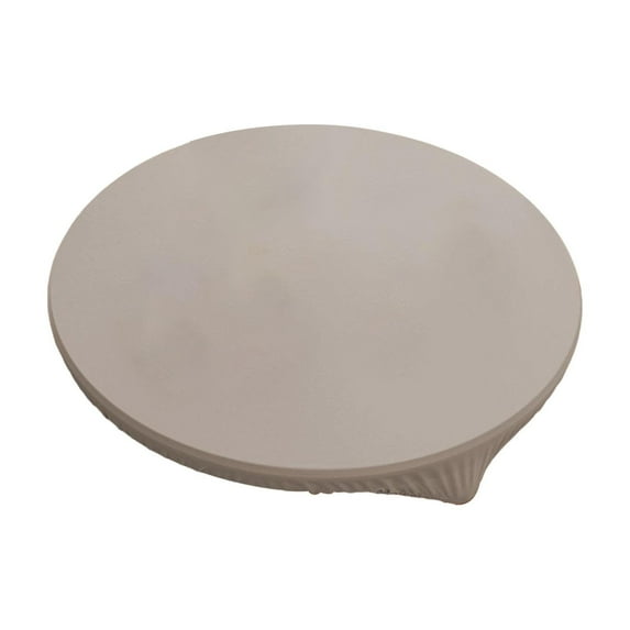 TISHITA Table Cloth ,Table Cover ,Waterproof ,Wipeable Dustproof Protector Elastic Stretch Tablecloth for Patio Wedding Kitchen Gray Diameter 80 cm