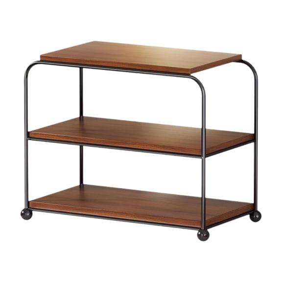 TISHITA Table Shelf with Caster Desktop Shelf Decoration Spice Rack Desk Bookshelf Tabletop Stand Display Shelf for Apartment Dresser