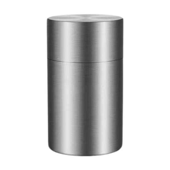 TISHITA Tea Tins Canister,Coffee Canister,Stainless Steel Coffee Bean Storage Container,Multiuse Nuts Loose Tea Canister Double Layer L