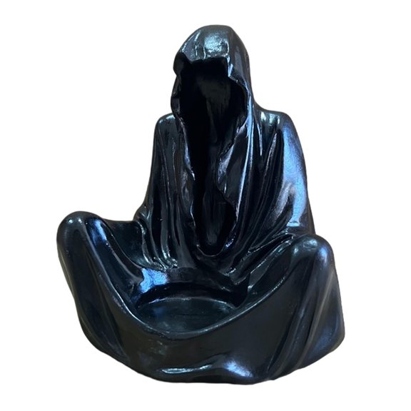 TISHITA Tealight Candle Holder Candelabras Dinner Desktop Wizard Candlestick Halloween Decoration for Mantel Festival Farmhouse Black