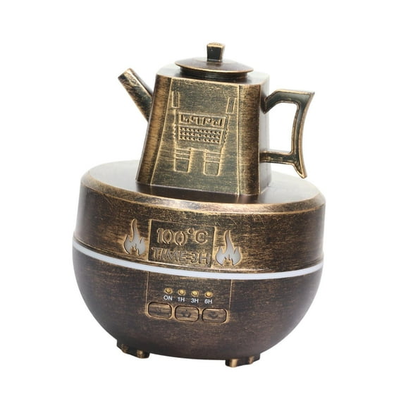 TISHITA Teapot Essential Oil Diffuser Aroma Diffuser 5W Decorative Portable Aroma Humidifier Scent Humidifier for Bedroom Living Room Bronze