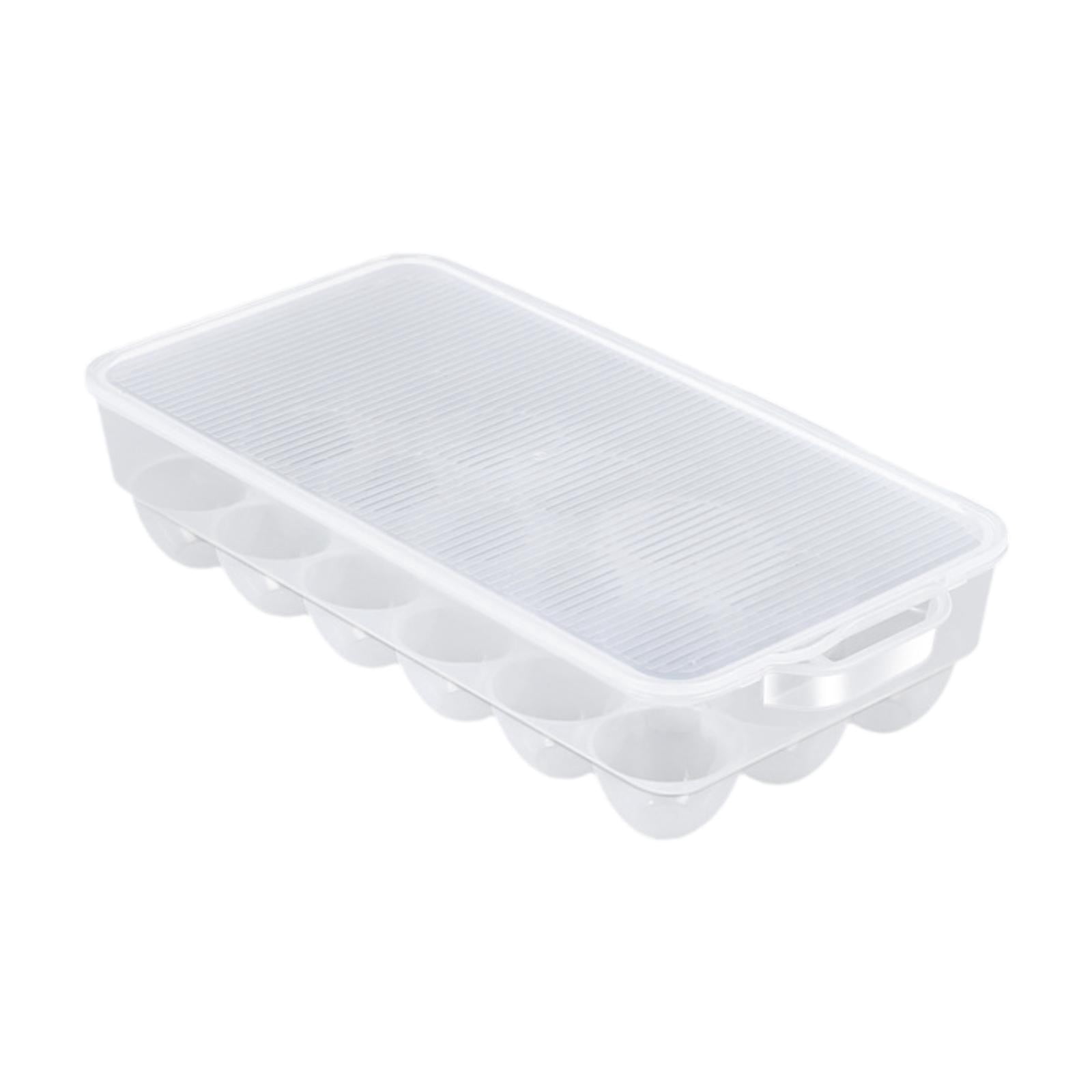 TISHITA Transparent Egg Storage Box Egg Storage Solution with Cover Storage Box Egg Drawer Fridge Egg Tray Refrigerator Egg Organizer