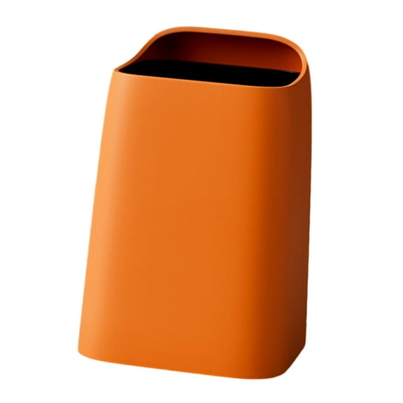 TISHITA Trash Can Waste Basket Minimalist Durable Dustbin Household Garbage Container Can Recycle Bin for Office Dorm Laundry Bedroom Orange