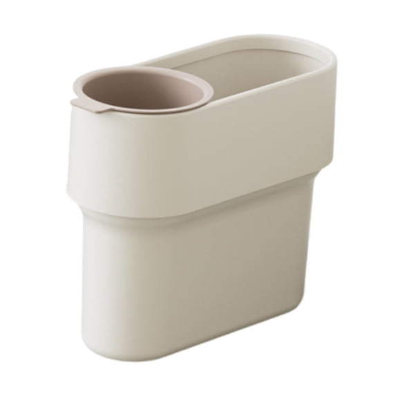 TISHITA Trash Can with Detachable Garbage Can Bucket Waste Basket Easy Waste Sorting Wastebasket for Table Entryway Bathroom White