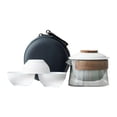 thumbnail image 1 of TISHITA Travel Tea Set Chinese Tea Set 1 Pot 3 Mini Cups Teapot and Cup Set Teaware for Thanksgiving Climbing Hiking Outdoor Activity A, 1 of 8