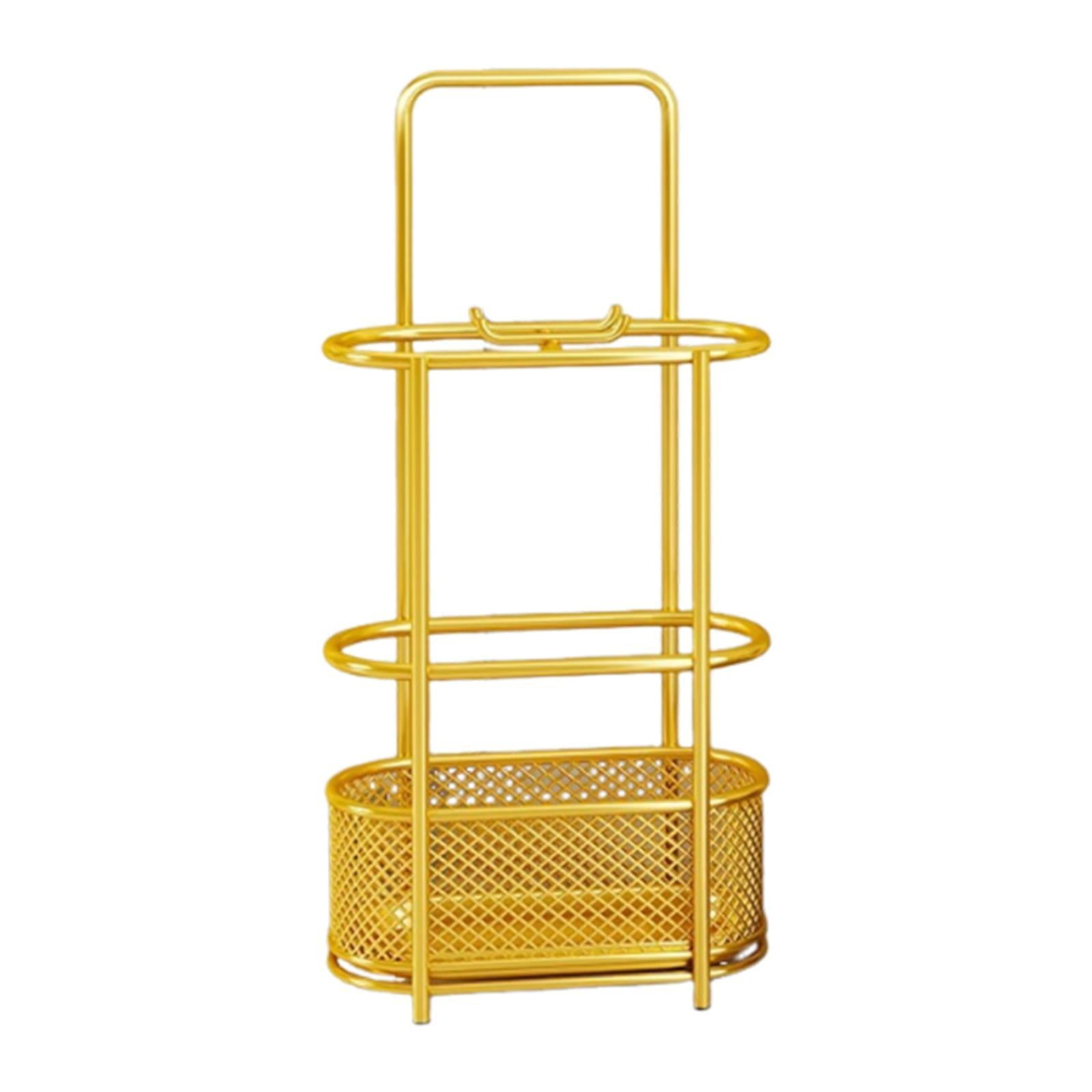 TISHITA Umbrella Holder Rack Cane Holder Umbrellas Organizer for Hotel Home Entryway Gold