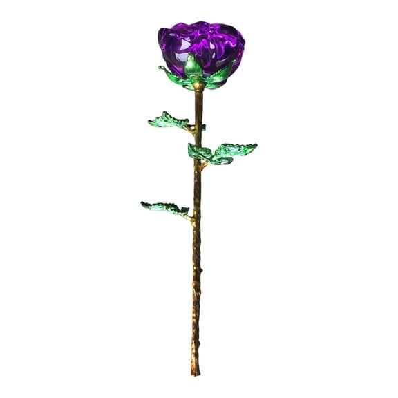 TISHITA Valentine's Day Artificial Rose Flower Collectible Mother's Day Centerpiece Anniversary Car Table Decor Decoration for Boyfriend Violet