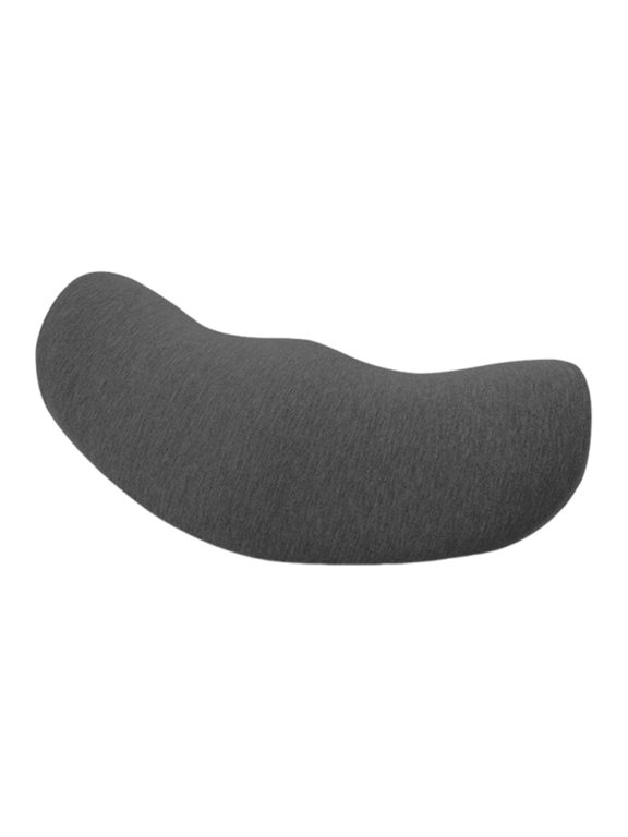 Waist Pillow Memory Foam Ergonomic Half Moon Cushion Back Rest Support Comfortable Design for Sleeping Couch Bed Suitable for Adults Deep Gray